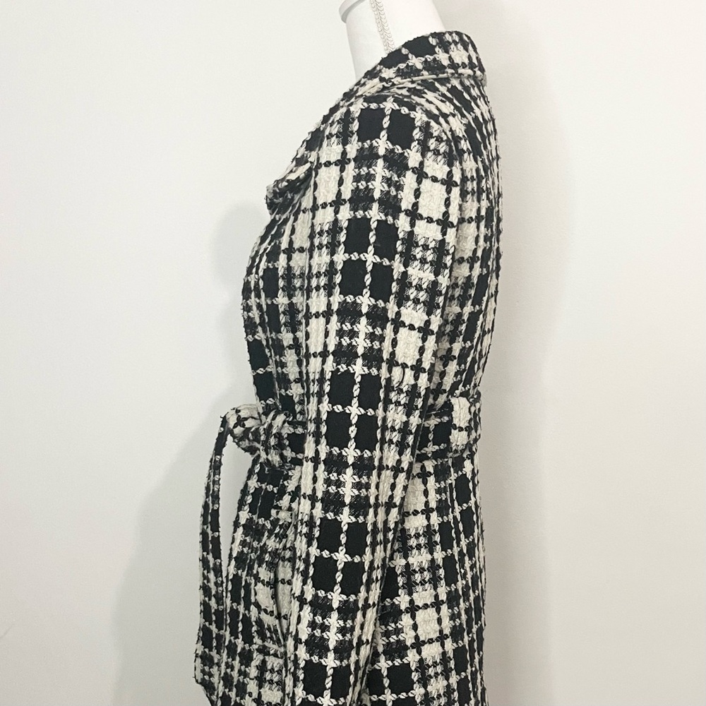 SOLD—LOVESTITCH TWEED TRENCH COAT | SIZE: M - Picture 4 of 8